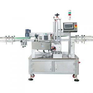 Labelapplicator voor wasmiddel