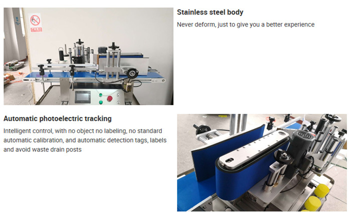 Automatische tafelbladfles etiketteermachine Details